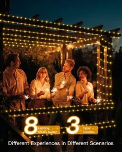 Lumières De Noël Ollny Outdoor, 400LED 130ft Christmas Tree Lights, String Lights IP67 Waterproof 8 Modes Fairy Lights Plug In For Home Party Yard Indoor Decorations ( Warm White ) 14 Lumières De Noël Ollny Outdoor, 400LED 130ft Christmas Tree Lights, String Lights IP67 Waterproof 8 Modes Fairy Lights Plug In For Home Party Yard Indoor Decorations ( Warm White ) -Oui || N/A || pearhead 71LzhbM4s9L. AC SL1500