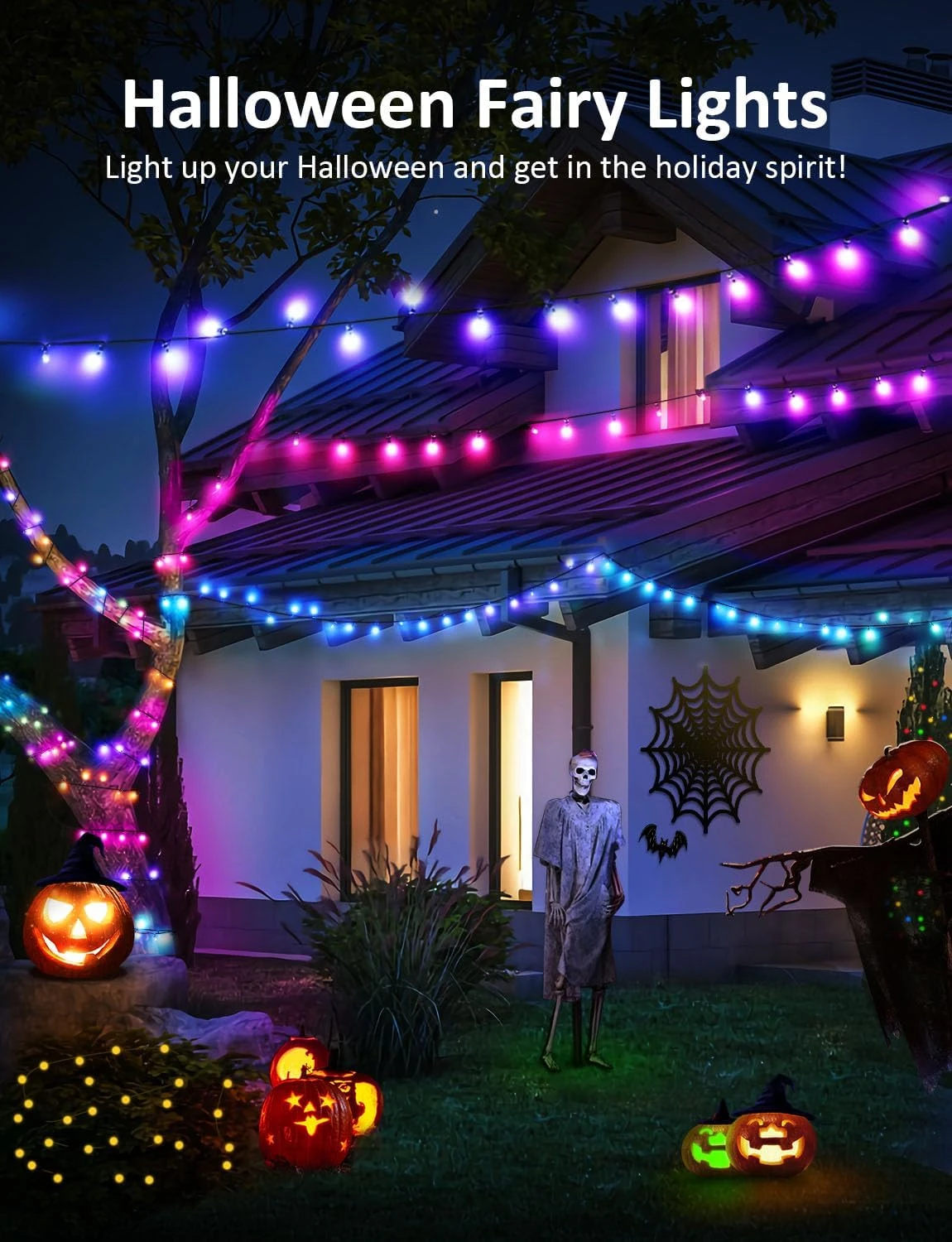 Lumières De Noël Smart LED - Smart Twinkly String Lights App Contrôlée, Dimmable Changement De Couleur Lumières De Noël, Lumières D'arbre De Noël Travailler Avec Alexa & Google Home Pour Décor Extérieur Intérieur 9 Lumières De Noël Smart LED - Smart Twinkly String Lights App Contrôlée, Dimmable Changement De Couleur Lumières De Noël, Lumières D'arbre De Noël Travailler Avec Alexa & Google Home Pour Décor Extérieur Intérieur - Image 7