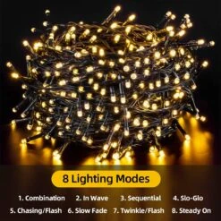 L LAMPOP Solar String Lights Outdoor Waterproof Ultra Bright Fairy Lights 2pack 100L 8 Modes Garden Light Pour Les Décorations De Pâques Noël, Halloween, Yard, Summer Party, Wedding ( Warm White 13 L LAMPOP Solar String Lights Outdoor Waterproof Ultra Bright Fairy Lights 2pack 100L 8 Modes Garden Light Pour Les Décorations De Pâques Noël, Halloween, Yard, Summer Party, Wedding ( Warm White -Oui || N/A || pearhead 71M9Ew29D L. AC SL1500