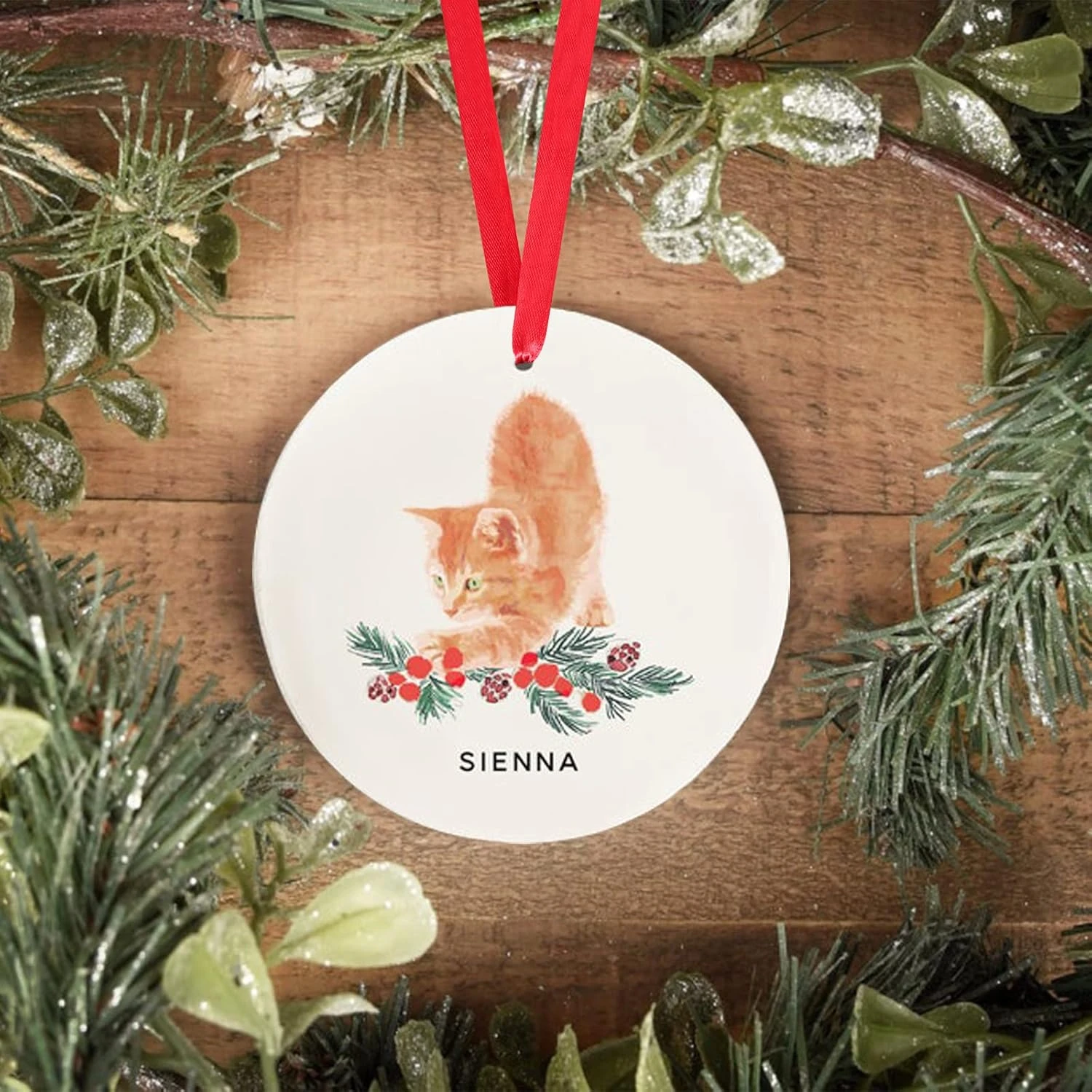 Personnalisé Gingembre Chat Orange Chaton Ornement De Noël, Touber Premier Noël Personnalisé Chat Ornement Pet Mémorial Cadeaux Chien Et Chat Propriétaire Cadeaux - Chat Noël Céramique Ornement 3 Personnalisé Gingembre Chat Orange Chaton Ornement De Noël, Touber Premier Noël Personnalisé Chat Ornement Pet Mémorial Cadeaux Chien Et Chat Propriétaire Cadeaux - Chat Noël Céramique Ornement
