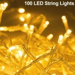 Lumières De Noël Blingstar 33ft 100 LED String Lights 30V Plug In Fairy Lights étanche 8 Modes Chaudes Blanches Fairy String Lights Pour Intérieur Chambre à Coucher Extérieure Fête De Mariage Patio Arbre De Noël -Oui || N/A || pearhead 71MYAoKeYPL. AC SL1500