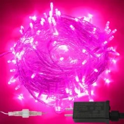 YAOZHOU Rose Décorations De Noël Cordes Lumières, Intérieur Extérieur IP44 Étanche 66Ft 200LED 8 Modes Rose Fée Décor Lumières Pour La Saint-Valentin, Halloween,Vacances, Fête,Mariage,Jardin,Tree Décor