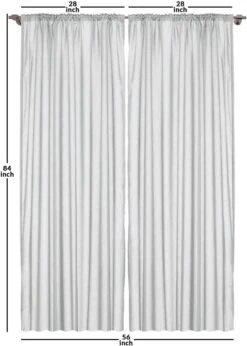 Rideaux De Noël Ambesonne, Branches D'arbres Feuilles D'épinette Boules Cloches Cônes Poinsettia Fleurs Mistletoe Berry, Fenêtres 2 Panel Set Pour Salon Chambre, Paire De - 28" X 84", Ruby Green -Oui || N/A || pearhead 71Mqro29D L. AC SL1500