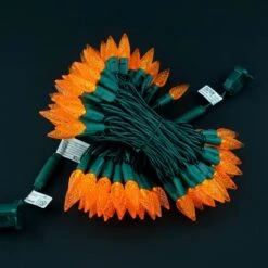 YULETIME Orange C6 Fraise LED Lumières De Noël, 33 Ft 100 Count 4" Espacement Une Pièce Haute Étanche UL Certifié Chaîne Lumière (Orange) -Oui || N/A || pearhead 71NDbmi8IbL. AC SL1500