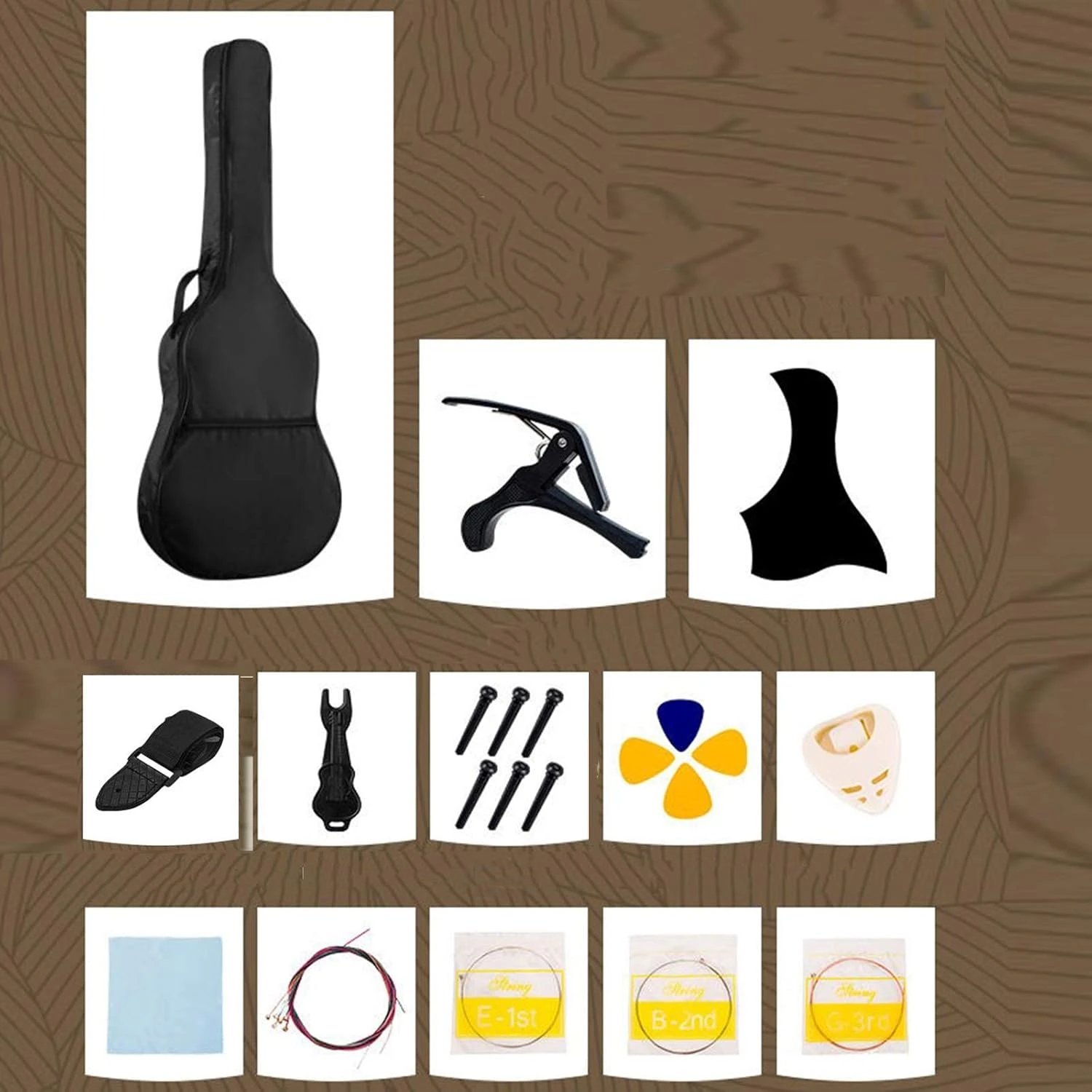 YANG-Plant Flower Stand YYFANG 38" Enfant Guitares Classiques 6 Cordes En Acier Dreadnought Durable Starter Kit Pour Débutant, Pour Noël, Cadeaux Du Nouvel An (Couleur: #A, Taille: 38 Pouces) 10 YANG-Plant Flower Stand YYFANG 38" Enfant Guitares Classiques 6 Cordes En Acier Dreadnought Durable Starter Kit Pour Débutant, Pour Noël, Cadeaux Du Nouvel An (Couleur: #A, Taille: 38 Pouces) - Image 8