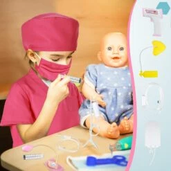 5 Pièces Docteur Costume Kit Pour Enfants Rose Scrubs Rôle Jouer Costume Docteur Dentiste Jouets Kit Pour Garçons Filles Above Age 6 Infirmière Jour Halloween Noël Cosplay Accessoires -Oui || N/A || pearhead 71Nje3JxYwL. AC UL1500