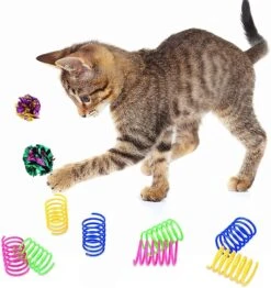 4 Pièces Chat Spirale Printemps De Noël Jouets Assortiment Couleur Glitter Balls Sparkle Petit Pom Pom Balls Coloré Chaton Crinkle Jouets Cat Mylar Balls Avec Rustle Sound Pour Chats Chatons Jouer Interaction -Oui || N/A || pearhead 71P8JtbXZuL. AC SL1000