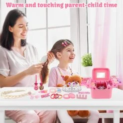 Kit De Maquillage Pour Enfants 36 Pièces Pour Fille, Kit De Maquillage Pour Enfants Lavable, Coffre-fort Cosmétique Et Ensemble De Beauté De Maquillage Pour Enfants Non Toxique Pour Filles Halloween Noël Anniversaire Fête -Oui || N/A || pearhead 71PNkPvnBRL. AC SL1500