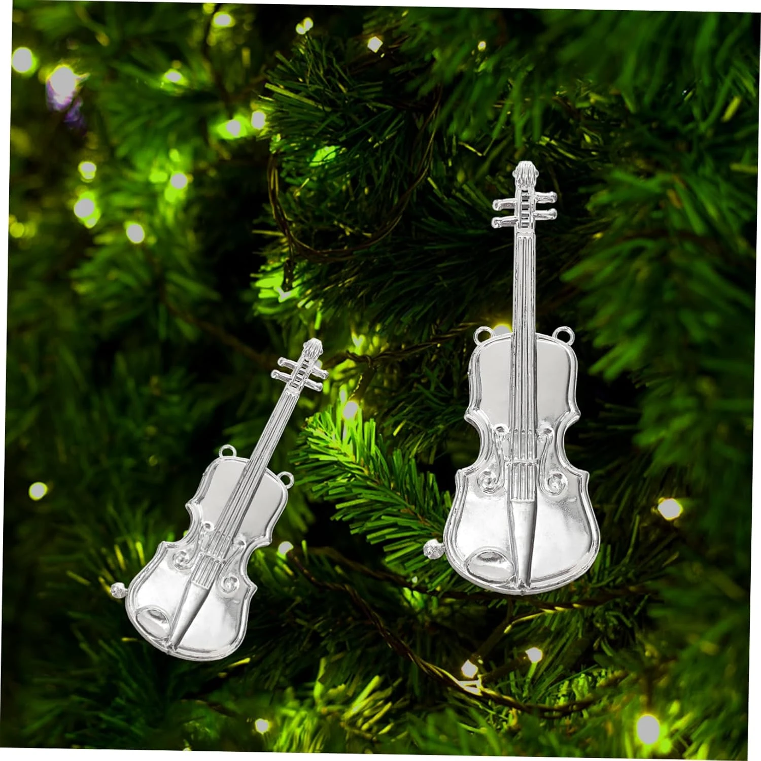 Artibetter 12pcs Instrument De Musique Modèle Accessoires De Mariage Figurines Décor Décor De Mariage Trompette Ornement De Noël Saxophone Ornement De Noël Violon Ornement En Plastique Argent Minuscule Violon 9 Artibetter 12pcs Instrument De Musique Modèle Accessoires De Mariage Figurines Décor Décor De Mariage Trompette Ornement De Noël Saxophone Ornement De Noël Violon Ornement En Plastique Argent Minuscule Violon - Image 7