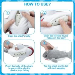 Jouet De Chat à Poissons Flottants SCENEREAL Pour Jouets De Chat Mobiles Interactifs, Jouets De Chat En Forme De Requin électrique Fournitures De Mastic De Noël Pour Chats D'intérieur -Oui || N/A || pearhead 71Q7IYRLPgL. AC SL1500