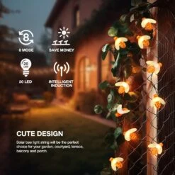 Lumières De Cordes Extérieures Hommtina Lumières De Abeilles Mignonnes, Lumières De Cordes étoilées Imperméables Pour Décoration De Jardin Spécial, Lumières De Abeilles Pour Jardin De Patio Décoration De Fête De Noël Pour Mariage De Noël ( 5 Mètres 20 Lampe ) -Oui || N/A || pearhead 71Q9hix63lL. AC SL1500