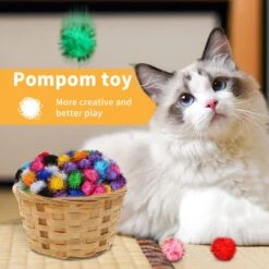 TECH P® 50 Pack 50mm Sparkle Ball Cat Toy Ball Interactive Glitter Pom Pom Cat Toy Balls Pour Chatons, Fête De Noël Décorations De Noël -Oui || N/A || pearhead 71QDbj9rY3L. AC SL1500