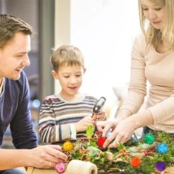 TECH P® 50 Pack 50mm Sparkle Ball Cat Toy Ball Interactive Glitter Pom Pom Cat Toy Balls Pour Chatons, Fête De Noël Décorations De Noël -Oui || N/A || pearhead 71R5IG a94L. AC SL1500