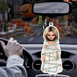 3Pcs Classique Horreur Personnages Voiture Air Fresheners Encens Chips Noir Glace Et Bonbons Parfumé Ornement Halloween Ornement Voiture Rétroviseur Pendentif Suspendu De Noël Arbre Décor Ou Fête D'anniversaire (3Pcs-A) -Oui || N/A || pearhead 71R9qc3yUEL. AC SL1100