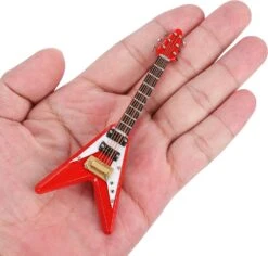 EBTOOLS Guitare Miniature En Bois Avec Stand Et Etui, Mini Instrument De Musical Mini Guitare Mini Miniature Pour Décoration Maison Ornement De Noël -Oui || N/A || pearhead 71RDhbImwL. AC SL1500