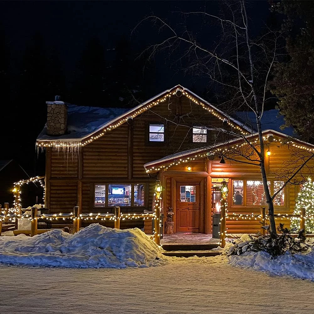 LIDORE Clair De Noël Lumière C7 En Plein Air Chaîne Lumières Toit-ligne Suspendue Lumière Chaîne Pour Patio Patio Arrière-cour Fête Décoration E12 Base Blanc Chaud 5 LIDORE Clair De Noël Lumière C7 En Plein Air Chaîne Lumières Toit-ligne Suspendue Lumière Chaîne Pour Patio Patio Arrière-cour Fête Décoration E12 Base Blanc Chaud - Image 3