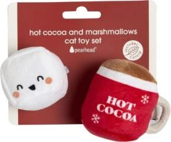 Pearhead Holiday Hot Cocoa Cat Toy Set, Cadeau Propriétaire D'animal De Compagnie De Noël, Accessoires Holiday Must Have, Jouet De Chat En Peluche, Set De 2 -Oui || N/A || pearhead 71RoKdJIgfL. AC SL1500
