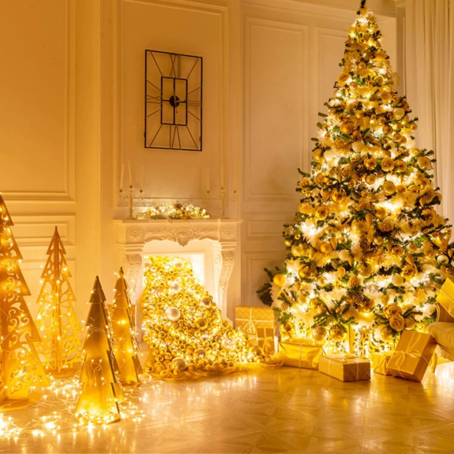 JMEXSUSS Connectable 91,5 Pieds 250 Lumières LED à Cordes Intérieure Extérieure, Lumières De Noël Blanc Chaud Extérieur étanche, 8 Modes Twinkle Fairy String Lights Plug In For Bedroom Tree Party Decoration 4 JMEXSUSS Connectable 91,5 Pieds 250 Lumières LED à Cordes Intérieure Extérieure, Lumières De Noël Blanc Chaud Extérieur étanche, 8 Modes Twinkle Fairy String Lights Plug In For Bedroom Tree Party Decoration - Image 2