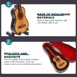 FAVOMOTO 1 Set En Bois Mini Guitare Modèle Avec Titulaire Décoratif Guitare Instrument Réplique Décor Pour Noël Maison Café Ornement 14 FAVOMOTO 1 Set En Bois Mini Guitare Modèle Avec Titulaire Décoratif Guitare Instrument Réplique Décor Pour Noël Maison Café Ornement -Oui || N/A || pearhead 71SN7ZQpLxL. AC SL1500
