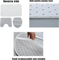 4Pcs Christmas Elk Grinch Rideau De Douche Ensemble Avec Non-Slip Tapis, Tapis De Bain Et Couvercle De Toilette Couverture Pour Salle De Bains L'ourlet Pondéré Polyester, Nouvel An Décor De Vacances D'hiver De Noël Avec 12 Crochets 72x72 In(50) -Oui || N/A || pearhead 71SO17k5pVL. AC SL1500