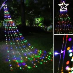 PUHONG Christmas Decoration Outdoor Star String Lights, 16.4Ft Christmas Tree Toppers Lights 320 LED 8 Memory Modes With 14 & Quot; Étoile éclairée Pour Halloween Noël Nouvel An An Anniversaire De Vacances Anniversaire 12 PUHONG Christmas Decoration Outdoor Star String Lights, 16.4Ft Christmas Tree Toppers Lights 320 LED 8 Memory Modes With 14 & Quot; Étoile éclairée Pour Halloween Noël Nouvel An An Anniversaire De Vacances Anniversaire -Oui || N/A || pearhead 71T2PJ30UAL. AC SL1000