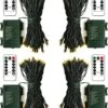 Feux De Chaîne Actionnés Par Batterie ZAIYW 4 Pack, 16,5 Ft Feux De Chaîne Vert Foncé 50 LED Avec Minuterie à Distance 8 Modes Faible Pour Chambre à Coucher Patio Yard Garden Décor D'arbre De Noël ( Blanc Chaud ) -Oui || N/A || pearhead 71T4Ap8f4cL. AC SL1500