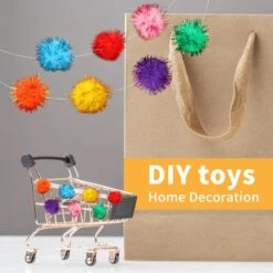 TECH P® 50 Pack 50mm Sparkle Ball Cat Toy Ball Interactive Glitter Pom Pom Cat Toy Balls Pour Chatons, Fête De Noël Décorations De Noël -Oui || N/A || pearhead 71TBV0Z3NAL. AC SL1500