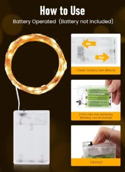 Minetom Fées Lumières Batterie Fonctionnée, 33FT 100 LED Mini Batterie Alimenté Chaîne Lumières Fil De Cuivre Twinkle Lumières Mason Jar Lumières, Étanche Starry Firefly Lumières Pour La Fête De Noël Décor -Oui || N/A || pearhead 71TXyx8MgbL. AC SL1500