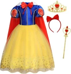 Filles Robe Princesse Costume Vêtements Anniversaire Fête Cosplay Vêtements De Noël Bowknot Bandeau Tiara Couronne