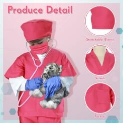 5 Pièces Docteur Costume Kit Pour Enfants Rose Scrubs Rôle Jouer Costume Docteur Dentiste Jouets Kit Pour Garçons Filles Above Age 6 Infirmière Jour Halloween Noël Cosplay Accessoires -Oui || N/A || pearhead 71Umh8gysjL. AC UL1500