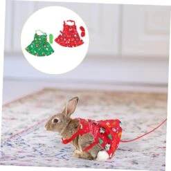 POPETPOP Bunny Leash 2 Set Animaux De Noël Vêtements Bunny Harnais Lapin Laisse Coq Costume Lapin Harnais Laisse Petit Pet Chest Harnais Petit Animal Harnais Laisse Lapin Traction Corde Bunny Fournitures -Oui || N/A || pearhead 71UxvvXNw9L. AC SL1500