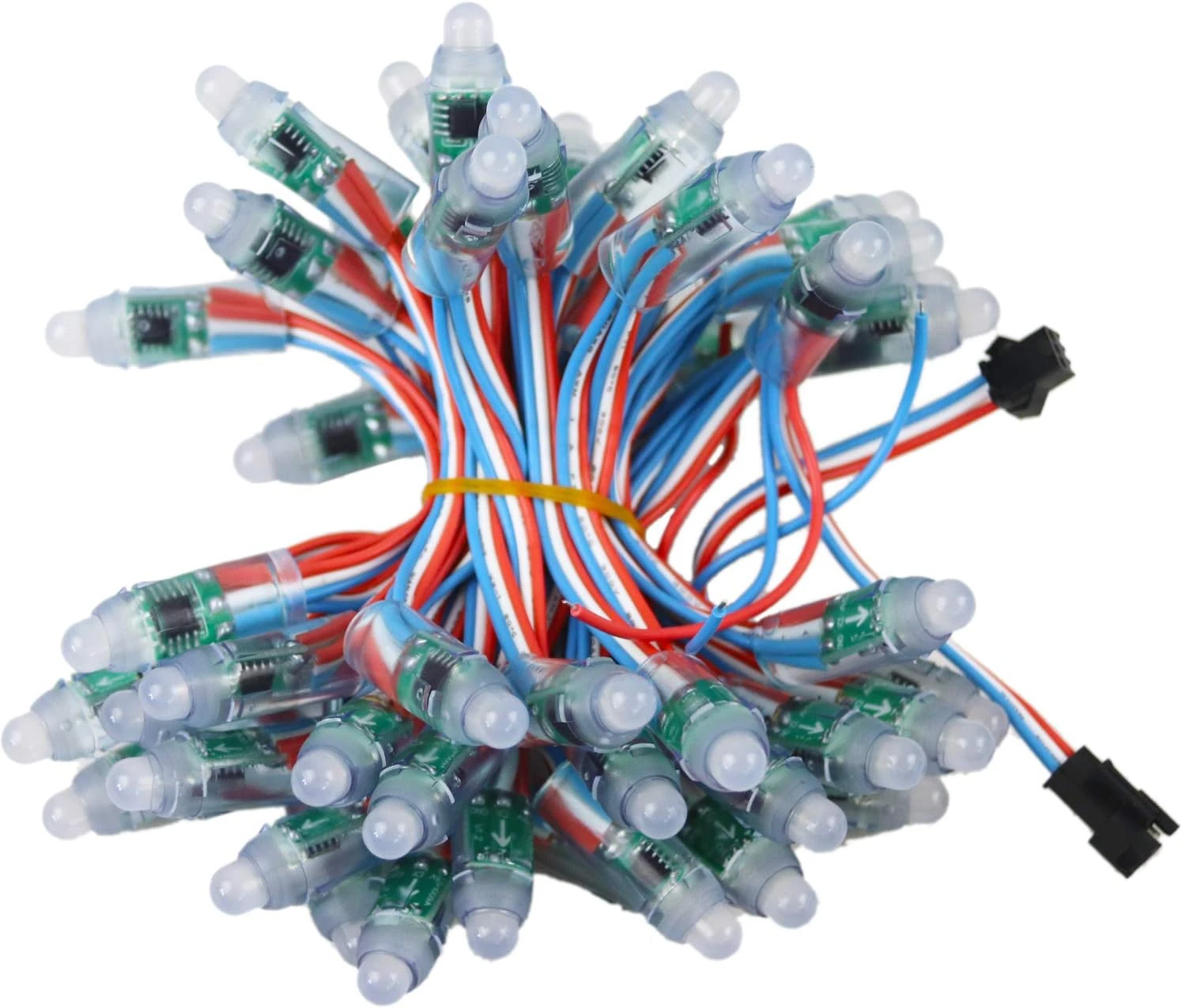 Odlamp 50pcs WS2811 Dream Color Changing RVB String LED Adressable Pixel Light Waterproof 12mm DC5V Pour La Décoration Du Panneau Publicitaire De Noël (DC5V 50pcs) 3 Odlamp 50pcs WS2811 Dream Color Changing RVB String LED Adressable Pixel Light Waterproof 12mm DC5V Pour La Décoration Du Panneau Publicitaire De Noël (DC5V 50pcs)