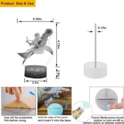 LLBBXX Night Light For Kids Avatar The Way Of Water Action Figures 3D Night Light Bedside Lamp 7 Colors Changing Touch & Amp; Télécommande Garçons Jouets Cadeaux De Noël Pour Garçons Filles Hommes Décoration à Domicile Chambre -Oui || N/A || pearhead 71VuZYK9y1L. AC SL1500