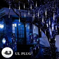 Lumières De Noël Kordain En Plein Air, Lumières De Douche Meteor Tombant Des Lumières D'étoile 12 Pouces 8 Tubes 144 Lumières De Neige Icicle LED Lumières De Pluie Pour Noël Arbre Halloween Décoration De Fête, UL Plug, Blanc 11 Lumières De Noël Kordain En Plein Air, Lumières De Douche Meteor Tombant Des Lumières D'étoile 12 Pouces 8 Tubes 144 Lumières De Neige Icicle LED Lumières De Pluie Pour Noël Arbre Halloween Décoration De Fête, UL Plug, Blanc -Oui || N/A || pearhead 71W9 TgUWLL. AC SL1000
