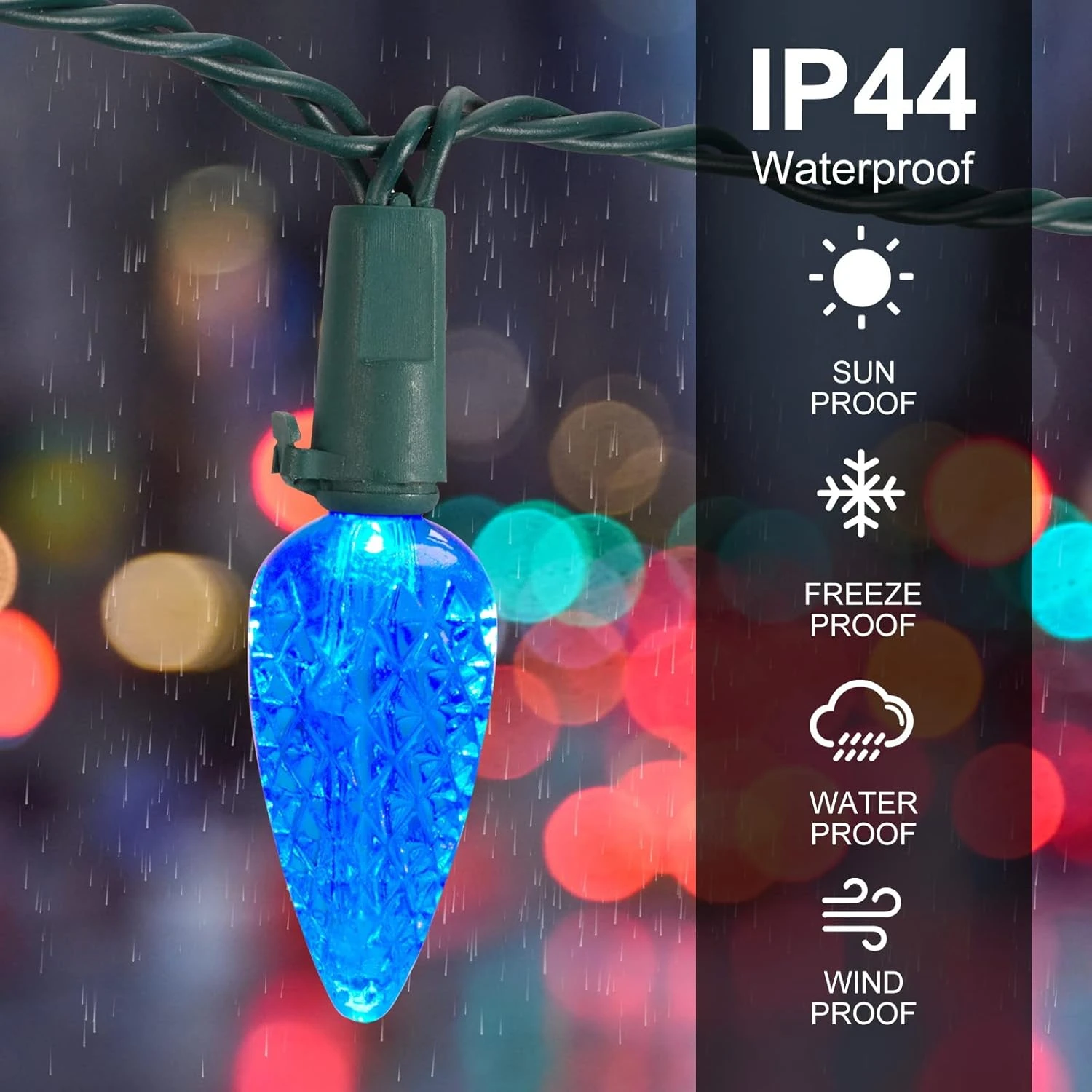 Lumières De Noël NIOSTA C6, Lumières à Cordes Actionnées Par Batterie Aux Fraises Avec Minuterie, Lumières De Noël 50 LED 26Ft Avec 8 Modes D'éclairage Pour Décorations De Noël Extérieures Intérieures De L'arbre De Noël, Multicolore 4 Lumières De Noël NIOSTA C6, Lumières à Cordes Actionnées Par Batterie Aux Fraises Avec Minuterie, Lumières De Noël 50 LED 26Ft Avec 8 Modes D'éclairage Pour Décorations De Noël Extérieures Intérieures De L'arbre De Noël, Multicolore - Image 2