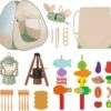 OOOK Kids Camping Tent Set, Jouets D'extérieur Pour Les Tout-petits 1-3, Pretend Play Camp Gear Tools Pour Noël Anniversaire -Oui || N/A || pearhead 71Z4EuMkinL. AC SL1500