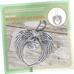 Garneck 2pcs Coeur Ailes Pendentif Voiture Accessoires Animaux Mémorial Décorations Anges Ailes Collier Noël Upside Down Croix Boucles D'oreilles Alliage Argent Ange Aile Charme De Voiture Noël 16 Garneck 2pcs Coeur Ailes Pendentif Voiture Accessoires Animaux Mémorial Décorations Anges Ailes Collier Noël Upside Down Croix Boucles D'oreilles Alliage Argent Ange Aile Charme De Voiture Noël -Oui || N/A || pearhead 71Z8zhW9VTL. AC SL1283