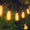 Mimigogo Flickering Flame String Lights, 22Ft 20LED Lumières Pour L'extérieur, Plug Dans Lumières De Jardin Pour Halloween Noël Intérieur Décoratif Extérieur, Connectable Backyard Lumières Décoratives Cafe Bistro Patio -Oui || N/A || pearhead 71ZyGgACAwL. AC SL1500