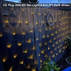 DBFAIRY 200LED Noël Net Lights 9.8X6.5FT Fil Vert Fairy Mesh Lumière Multicolore Chaîne Lumières Mémoire Minuterie Avec Télécommande,8 Modes, Waterproof Pour Noël Vacances, Clôture, Bush, Décor Mural -Oui || N/A || pearhead 71bC3fSKaJL. AC SL1500