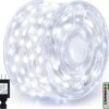 Ollny Lumières De Noël Extérieures Blanc Froid, 600LED 197FT Lumières D'arbre De Noël IP67 Étanche Avec Télécommande 8 Modes Mémoire Minuterie, Plug In Lumières De Noël Pour Maison Intérieure Décorations De Jardin De Vacances