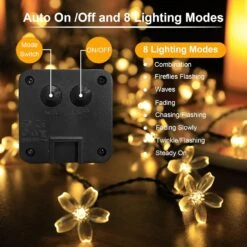 Micacorn Solar String Light Garden, Blossom Solar Powered Fairy Lights 23ft 8 Modes 50 LED Waterproof Flower String Lights Pour Mariage En Plein Air Fête De Noël Décorations De Vacances 13 Micacorn Solar String Light Garden, Blossom Solar Powered Fairy Lights 23ft 8 Modes 50 LED Waterproof Flower String Lights Pour Mariage En Plein Air Fête De Noël Décorations De Vacances -Oui || N/A || pearhead 71cDeJRvhBL. AC SL1500
