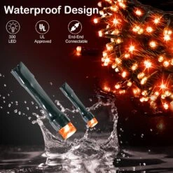 Lampes D'Halloween BlcTec Orange 300 LED 108FT, Lumières De Décoration D'Halloween Avec Modes 8, Plug-in Connectable, étanche Et Fonction De Minuterie Pour Les Décorations De Noël D'Halloween De La Porche De Cour -Oui || N/A || pearhead 71cHVTiK2dL. AC SL1500