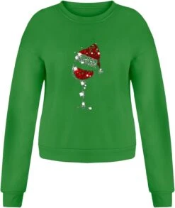 Femmes Fun Graphic Print Crewneck Pull Sweat Noël Halloween Lâche À Manches Longues Workout Y2K Chemise Tops -Oui || N/A || pearhead 71cLpTKFUyL. AC UL1500