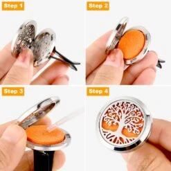 2 Pièces 316L Serrure à Clip à Ventilateur à Ventilateur à Air En Acier Inoxydable Pour L'aromathérapie En Acier Inoxydable Avec 48 Pièces De Rechange Pour Le Cadeau De Noël Pour La Saint-Valentin (modèles D'arbre) 13 2 Pièces 316L Serrure à Clip à Ventilateur à Ventilateur à Air En Acier Inoxydable Pour L'aromathérapie En Acier Inoxydable Avec 48 Pièces De Rechange Pour Le Cadeau De Noël Pour La Saint-Valentin (modèles D'arbre) -Oui || N/A || pearhead 71cyJTcf6BL. SL1500