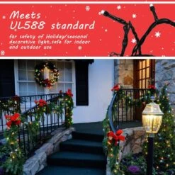 Lumières De Noël En Plein Air, 105FT 300 LED Lumières D'arbre De Noël En Intérieur Avec 8 Modes, Prise De Bout En Bout, Certifiée UL, Lumières De Cordes étanches Pour Les Décorations D'arbres De Noël Garden Party ( Multicolore ) -Oui || N/A || pearhead 71dfG XFrhL. AC SL1000