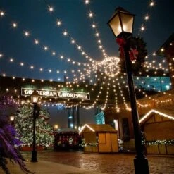 Feux De Chaîne D'extérieur 75Ft G40 UL Listé 80 Ampoules Edison (5 Pièce De Rechange) Feux De Corde Globe étanche Pour Le Bistro De Balcon En Patio Café Suspendu Intérieur Décor De Fête De Noël Avec 75 Poches E12 -Oui || N/A || pearhead 71emSRdwOCL. AC SL1000