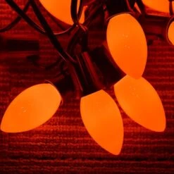 SUNSGNE 25 Pack C9 Orange Outdoor Halloween Night Light Ampoules, C9 Lumières D'arbre De Noël Pour Indoor Outdoor Patio String Lights, E17/C9 Base Intermédiaire, 7 Watt, Céramique Orange -Oui || N/A || pearhead 71fjLXa5hL. AC SL1500