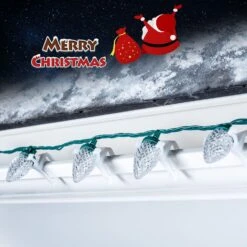 C9 Led Noël Chaîne Lumières 66Ft Avec 100 Tout En Un Clips Extérieure Étanche Fraise Lumières, Commercial Grade Extensible Pour Intérieur Extérieur Roofline Patio Maison Décoration De Noël, Blanc Pur -Oui || N/A || pearhead 71iKcCzuMIL. AC SL1500