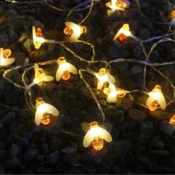 Xingpold Honeybee String Lights Fonctionne Sur Batterie, 50 LED 25 Ft 8 Modes étanche Fairy Garden Lights Avec Télécommande Et Minuterie Pour Enfants Tent Patio Camping Wreath Noël Indoor Outdoor Decor Warm White -Oui || N/A || pearhead 71iKoIaYOL. AC SL1500