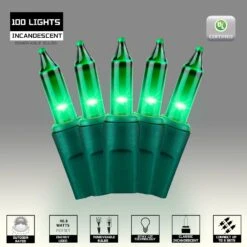 JUSTPRO 100LIGHTS Vert Extra-Droit Avec Connecteurs D'End Lumières Décoratives De Noël 5.98m UL Certifié Mini Chaîne Lumière Ensemble Étanche Pour Maison Jardin Vacances Arbre De Noël Fête Mariage -Oui || N/A || pearhead 71ieYSr7ZL. AC SL1500